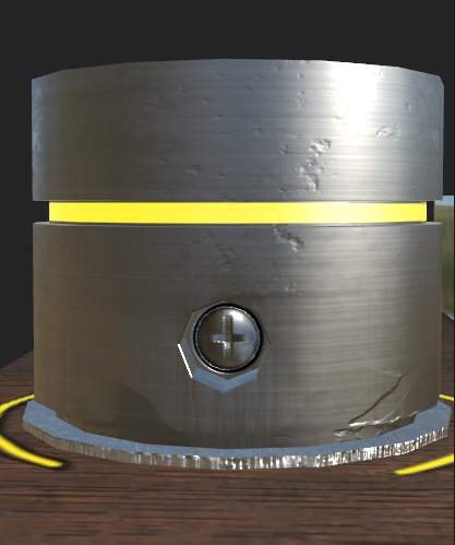 Screw details using normals and textures pedal