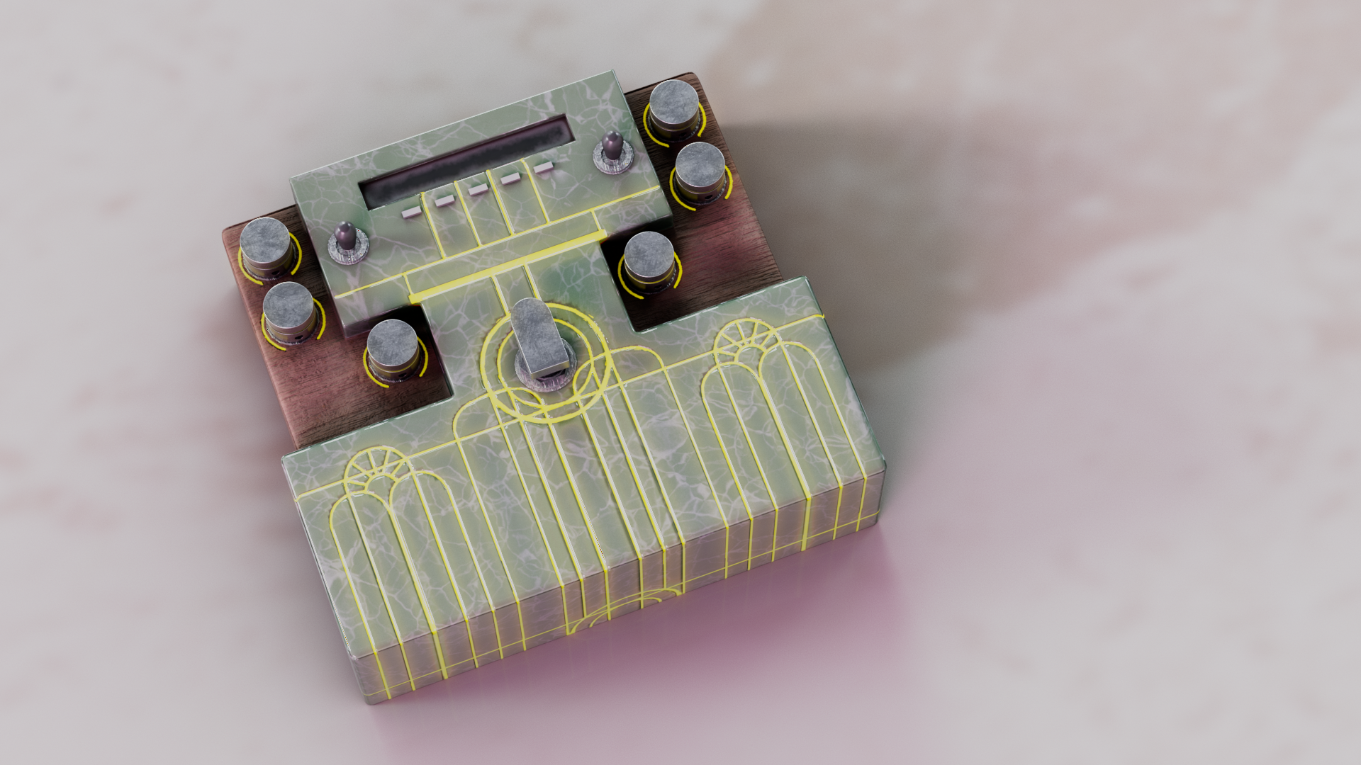 Art Deco Guitar Pedal