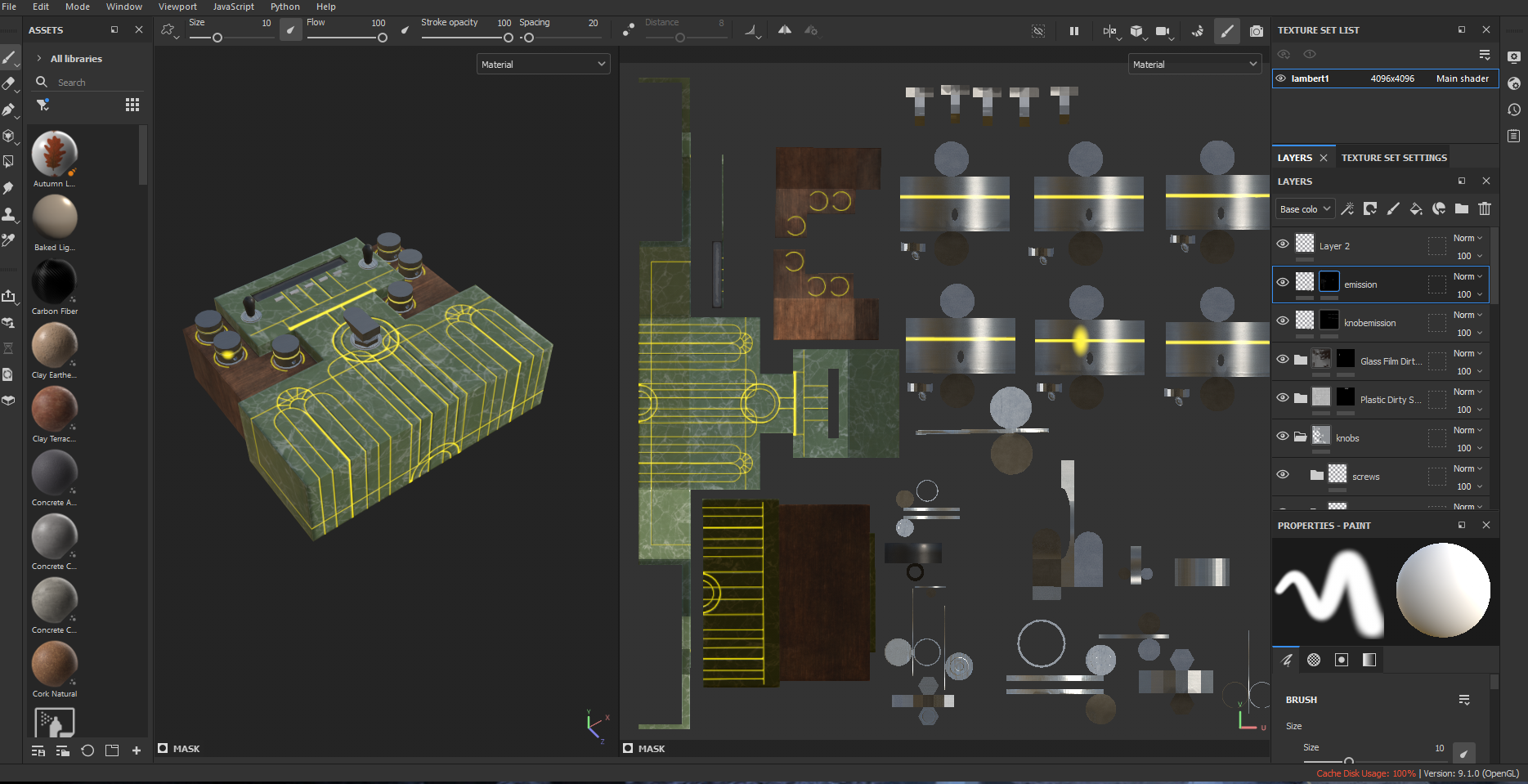 Substance Painter and Texturing pedal