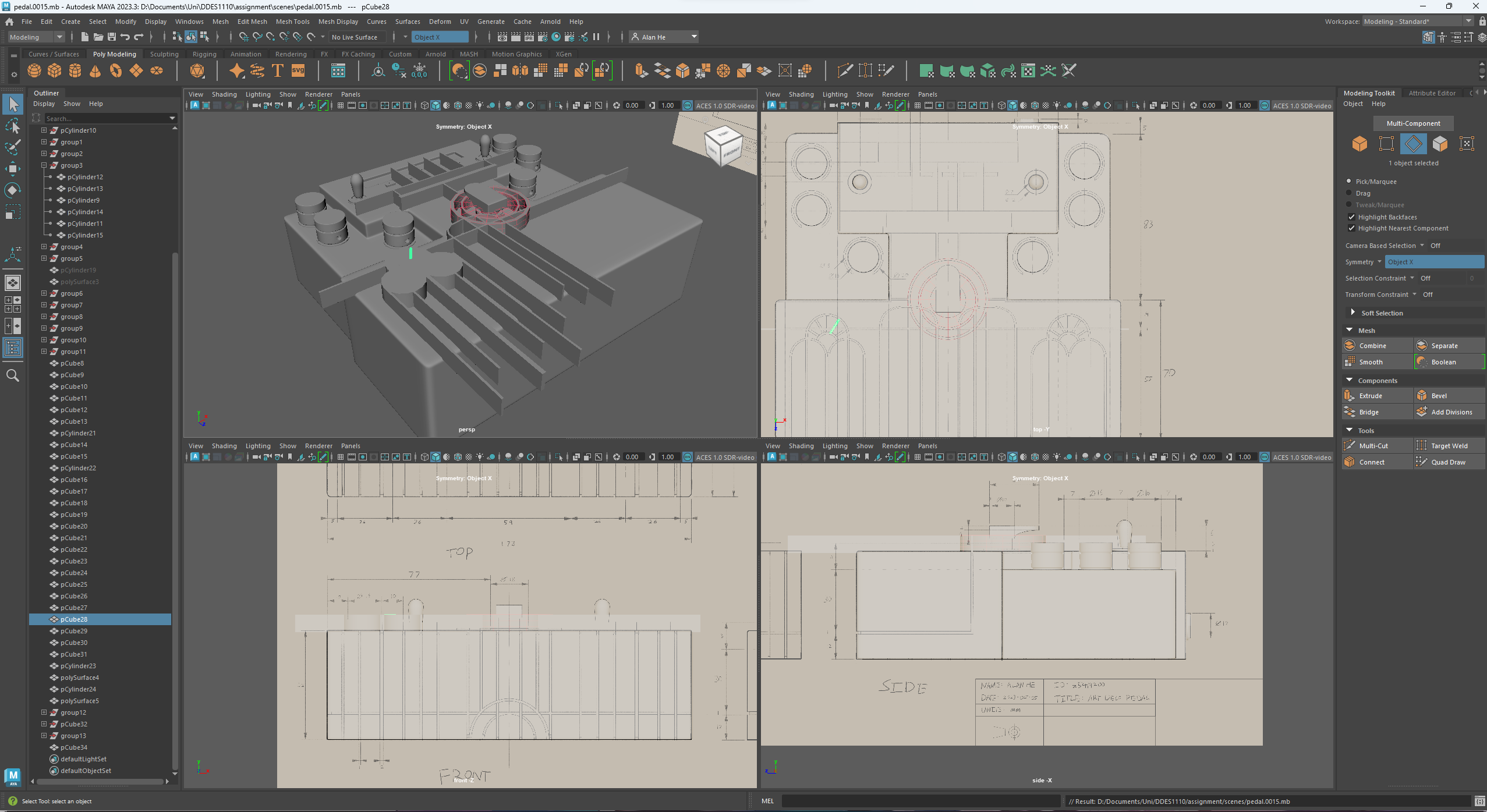 Work in Progress Booleans pedal