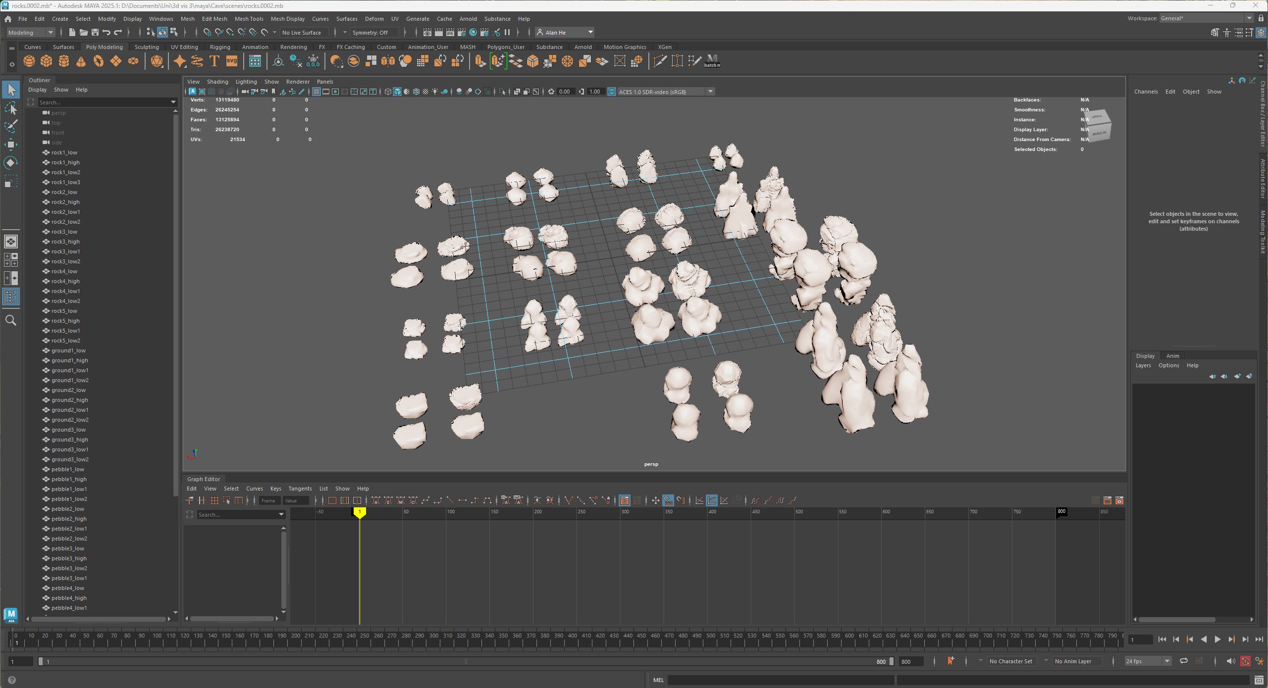 LOD Groups mineshaft